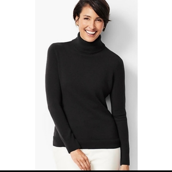 Talbots Red Cashmere Sweater Petite - Picture 3 of 10